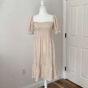 Nothing Fits But Sakura Dress in Peach Floral